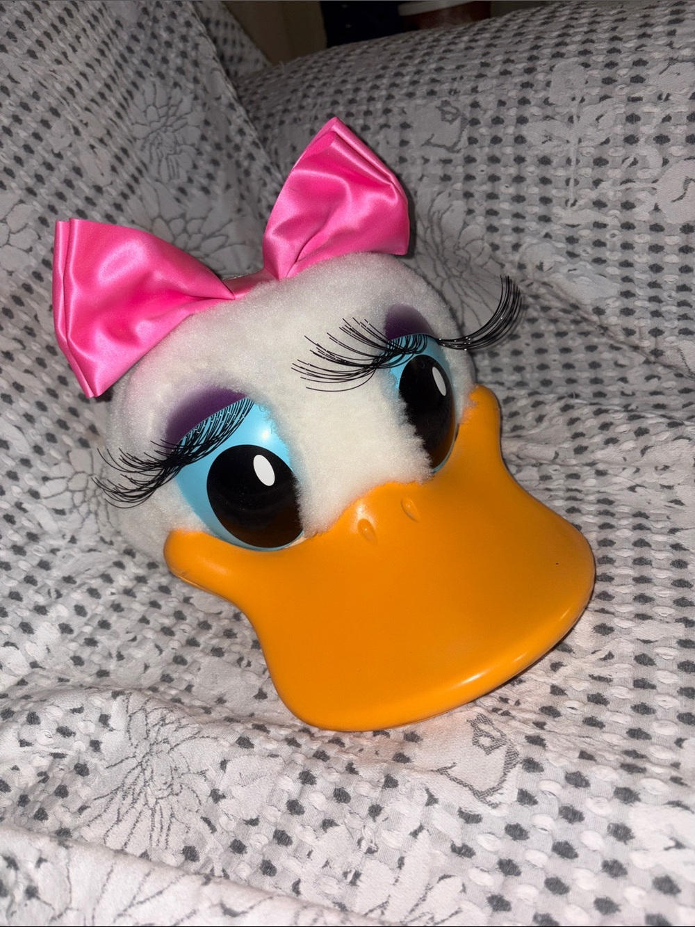 Daisy Duck vintage SnapBack child’s hat! with Pink Bow/ unisex / adults too